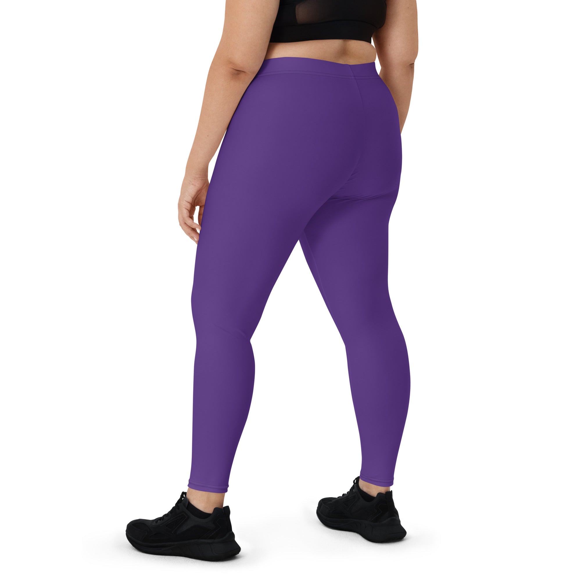 SHE REBEL - Mid-Waist Leggings in Purple Passion